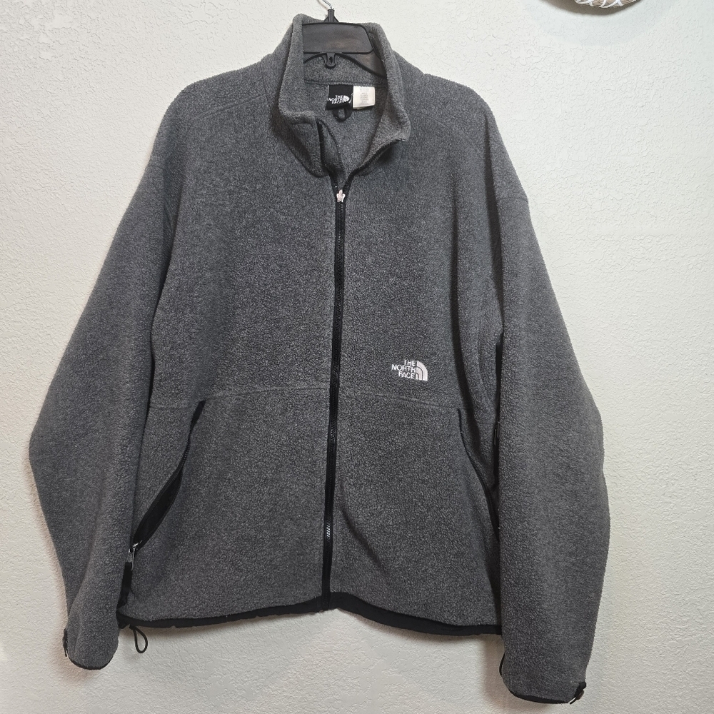 THE NORTH FACE Men’s Fleece Sherpa Full Zip Jacket Size Xl  Gray